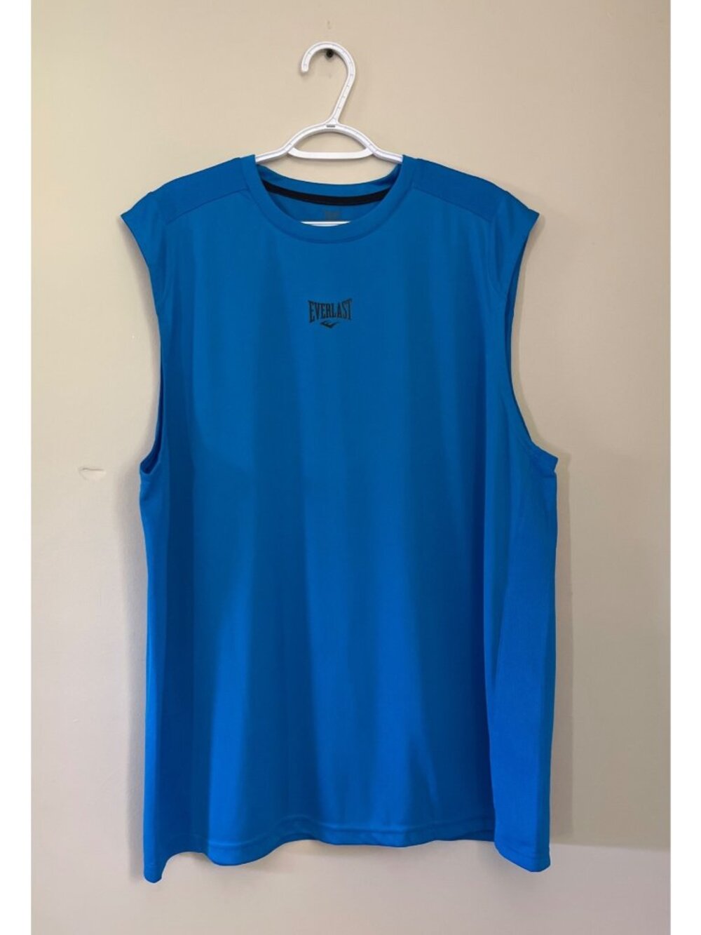 Everlast Mens XXLarge Blue Sleeveless Workout Activewear Shirt Top